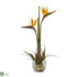 Silk Plants Direct Tropical Bird of Paradise Liquid Illusion - Orange - Pack of 1