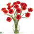 Silk Plants Direct Gerber Daisy Liquid Illusion - Orange - Pack of 1