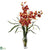 Silk Plants Direct Cymbidium - Burgundy - Pack of 1