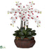 Silk Plants Direct Large Phalaenopsis - White - Pack of 1