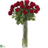 Silk Plants Direct Rosebud - Red - Pack of 1