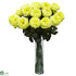 Silk Plants Direct Fancy Rose - Yellow - Pack of 1