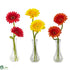 Silk Plants Direct Gerber Daisy - Pack of 3