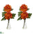 Silk Plants Direct Mum - Orange - Pack of 2