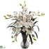 Silk Plants Direct Large Cymbidium - White - Pack of 1