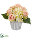 Silk Plants Direct Rose and Hydrangea Bouquet Artificial - Pack of 1