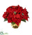 Silk Plants Direct Poinsettia - Pack of 1