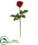 Silk Plants Direct Rose Artificial Bud Flower - White - Pack of 6