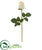 Silk Plants Direct Rose Bud Artificial Flower - White - Pack of 6