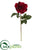 Silk Plants Direct Rose Artificial Flower - American Beauty White - Pack of 6