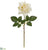 Silk Plants Direct Rose Artificial Flower - White - Pack of 6