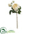 Silk Plants Direct Rose Artificial Flower - White - Pack of 6