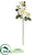 Silk Plants Direct Chelsea Artificial Flower - Cream - Pack of 6