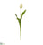 Silk Plants Direct Dutch Tulip Artificial Flower - White - Pack of 12