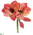 Silk Plants Direct Amaryllis Artificial Flower - Orange - Pack of 4