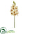 Silk Plants Direct Cymbidium Orchid Artificial Flower - White White - Pack of 4