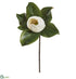 Silk Plants Direct Magnolia Artificial Flower - White - Pack of 6