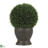 Silk Plants Direct Cedar Ball Topiary - Green - Pack of 1