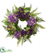 Silk Plants Direct Hydrangea Berry Wreath - Pack of 1