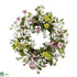 Silk Plants Direct Dogwood Wreath - Pack of 1