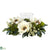 Silk Plants Direct Magnolia Candelabrum - White - Pack of 1