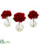 Silk Plants Direct Red Hydrangea - Pack of 1