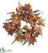 Silk Plants Direct Pumpkin & Berry Wreath - Pack of 1