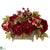 Silk Plants Direct Peony & Hydrangea - Red - Pack of 1