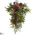 Silk Plants Direct Pine & Pine Cone Teardrop - Pack of 1