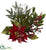 Silk Plants Direct Poinsettia Candleabrum - Pack of 1