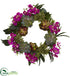 Silk Plants Direct Orchid, Artichoke & Succulent Wreath - Pack of 1