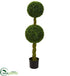 Silk Plants Direct Boxwood Double Ball Artificial Topiary Tree - Pack of 1