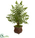 Silk Plants Direct Ruffle Fern Artificial Palm Tree - Pack of 1