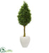 Silk Plants Direct Boxwood Cone Topiary Artificial Tree - Pack of 1