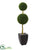 Silk Plants Direct Double Ball Boxwood Topiary Artificial Tree - Pack of 1