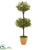 Silk Plants Direct Olive Topiary Tree - Pack of 1