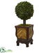 Silk Plants Direct Boxwood Ball Topiary Artificial Tree - Pack of 1