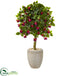 Silk Plants Direct Fuschia Artificial Tree - Pack of 1