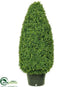 Silk Plants Direct Boxwood Cone Topiary - Green - Pack of 1