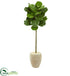 Silk Plants Direct Fiddle Leaf Artificial Tree - Pack of 1