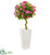 Silk Plants Direct Azalea Artificial Topiary Tree - Pack of 1