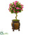 Silk Plants Direct Azalea Artificial Topiary Tree - Pack of 1