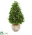 Silk Plants Direct Bay Leaf Cone Topiary Artificial Tree - Pack of 1