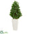 Silk Plants Direct Bay Leaf Cone Topiary Artificial Tree - Pack of 1