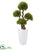 Silk Plants Direct Four Ball Boxwood Artificial Topiary Tree - Pack of 1