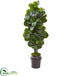 Silk Plants Direct Fiddle Leaf Fig Artificial Tree - Pack of 1