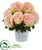 Silk Plants Direct Peony Artificial Arrangement - Pink - Pack of 1