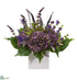 Silk Plants Direct Hydrangea and Lavender Artificial Arrangement - Pack of 1