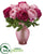 Silk Plants Direct Peony Artificial Arrangement - Pink - Pack of 1