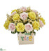 Silk Plants Direct Rose and Gypsophillia Artificial Arrangement - Assorted - Pack of 1